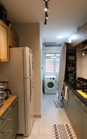 Apartamento à venda com 65m², 2 quartos e 1 vagaCozinha e Área de Serviço