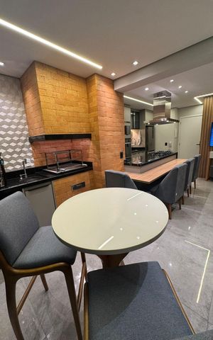 Apartamento à venda com 56m², 1 quarto e 2 vagas Apartamento à venda com 56m², 1 quarto e 2 vagasCozinha