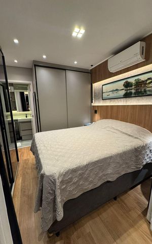 Apartamento à venda com 56m², 1 quarto e 2 vagas Apartamento à venda com 56m², 1 quarto e 2 vagasQuarto