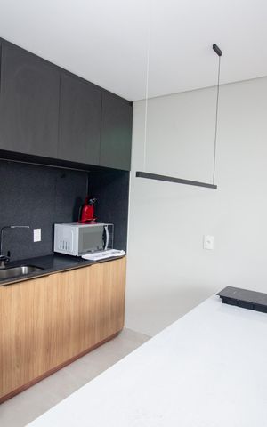 Studio para alugar com 35m², 1 quarto e 1 vaga Studio para alugar com 35m², 1 quarto e 1 vagaCozinha