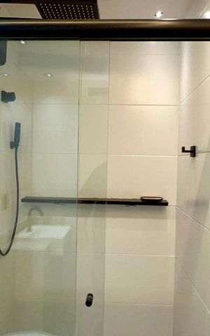 Studio para alugar com 30m², 1 quarto e sem vaga Studio para alugar com 30m², 1 quarto e sem vagaBanheiro
