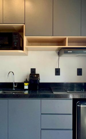 Studio para alugar com 30m², 1 quarto e sem vaga Studio para alugar com 30m², 1 quarto e sem vagaCozinha