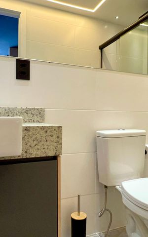 Studio para alugar com 30m², 1 quarto e sem vaga Studio para alugar com 30m², 1 quarto e sem vagaBanheiro