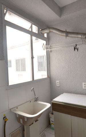 Apartamento à venda com 45m², 2 quartos e 1 vagaCozinha e Área de Serviço