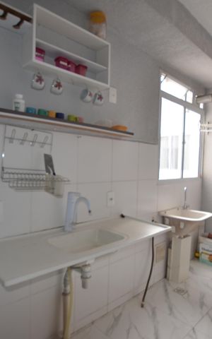 Apartamento à venda com 45m², 2 quartos e 1 vagaCozinha e Área de Serviço