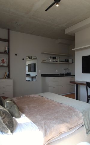 Studio à venda com 30m², 1 quarto e sem vagaSala/Quarto