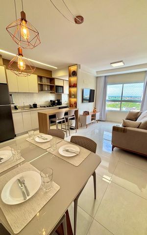 Apartamento para alugar com 73m², 3 quartos e 2 vagas Apartamento para alugar com 73m², 3 quartos e 2 vagasSala de jantar