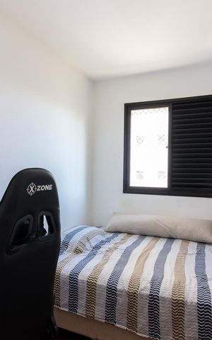 Apartamento à venda com 71m², 3 quartos e 2 vagasQuarto 2