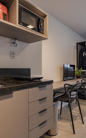Studio para alugar com 26m², 1 quarto e sem vaga Studio para alugar com 26m², 1 quarto e sem vagaCozinha