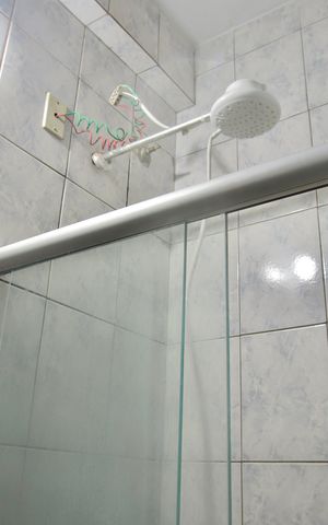 Studio para alugar com 45m², 1 quarto e sem vaga Studio para alugar com 45m², 1 quarto e sem vagaBanheiro - Detalhes