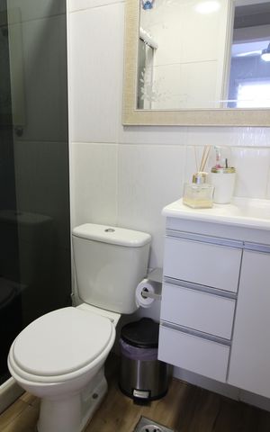 Apartamento à venda com 85m², 2 quartos e 1 vagaBanheiro Social