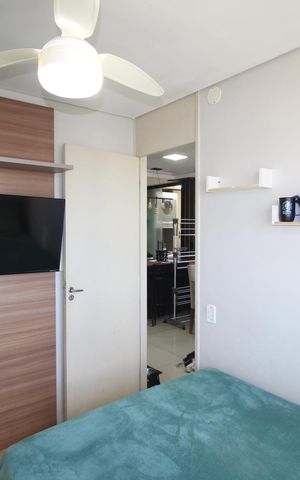 Apartamento à venda com 51m², 3 quartos e 1 vagaQuarto 3