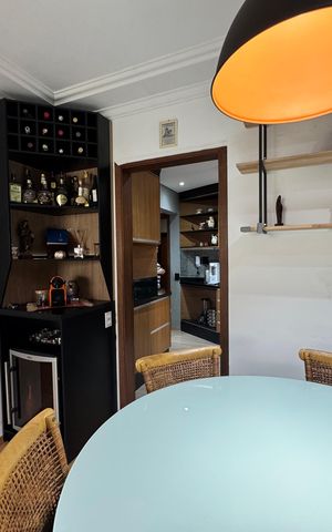 Apartamento à venda com 78m², 3 quartos e 2 vagasSala de jantar / cozinha 