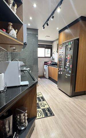 Apartamento à venda com 78m², 3 quartos e 2 vagasCozinha 
