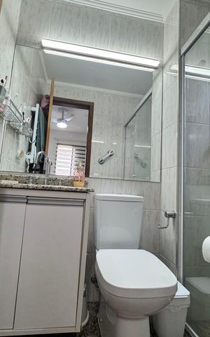 Apartamento à venda com 78m², 3 quartos e 2 vagasBanheiro suite 