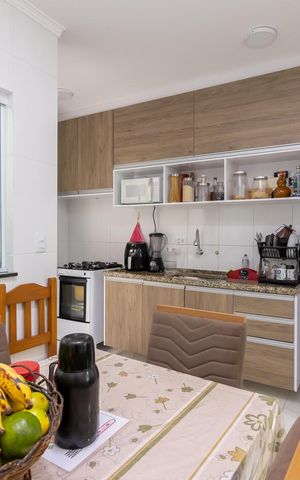 Casa de condomínio à venda com 67m², 2 quartos e 1 vagaSala de Jantar e Cozinha