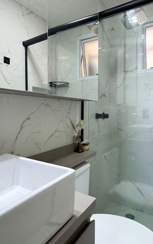 Apartamento à venda com 75m², 3 quartos e 2 vagas Apartamento à venda com 75m², 3 quartos e 2 vagasBanheiro Social