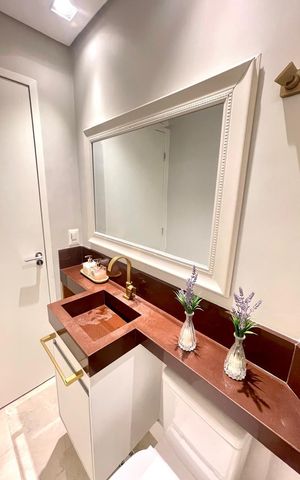Apartamento à venda com 340m², 4 quartos e 3 vagas Apartamento à venda com 340m², 4 quartos e 3 vagasBanheiro