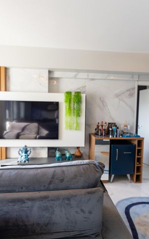 Apartamento à venda com 59m², 1 quarto e 2 vagas Apartamento à venda com 59m², 1 quarto e 2 vagasSala_Cozinha