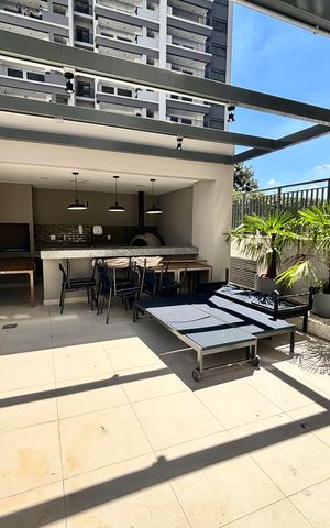 Studio para alugar com 43m², 2 quartos e sem vagaÁrea comum - Churrasqueira