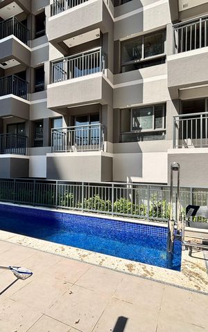 Studio para alugar com 43m², 2 quartos e sem vagaÁrea comum - Piscina