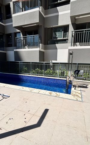 Studio para alugar com 43m², 2 quartos e sem vagaÁrea comum - Piscina