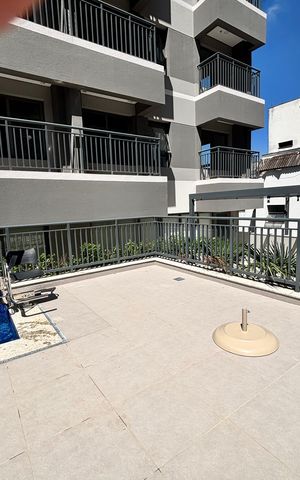 Studio para alugar com 43m², 2 quartos e sem vagaÁrea comum - Piscina