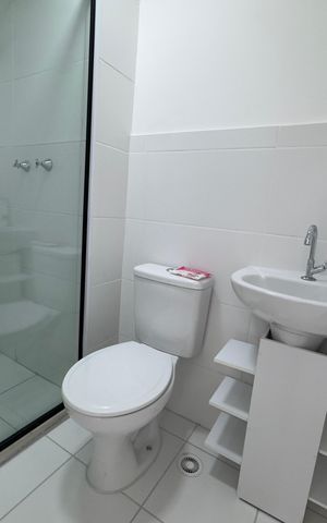 Apartamento para alugar com 39m², 1 quarto e sem vaga Apartamento para alugar com 39m², 1 quarto e sem vagaBanheiro