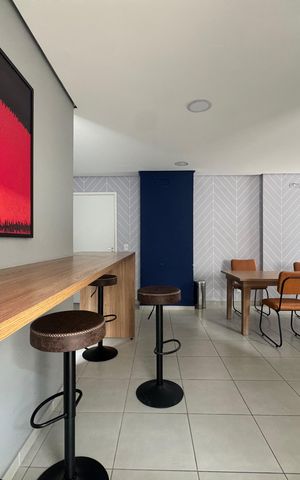 Apartamento para alugar com 39m², 1 quarto e sem vaga Apartamento para alugar com 39m², 1 quarto e sem vagaÁrea comum - Salão de festas