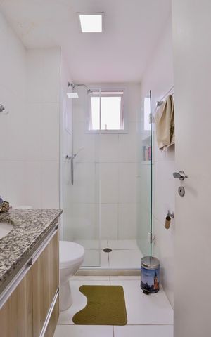 Apartamento à venda com 56m², 2 quartos e 1 vaga Apartamento à venda com 56m², 2 quartos e 1 vagaBanheiro