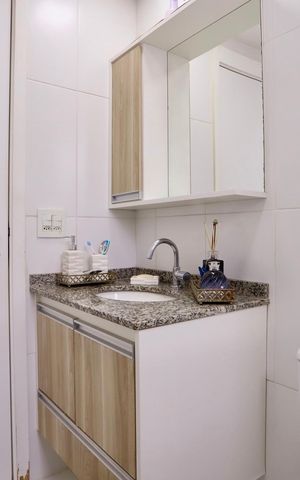 Apartamento à venda com 56m², 2 quartos e 1 vaga Apartamento à venda com 56m², 2 quartos e 1 vagaBanheiro