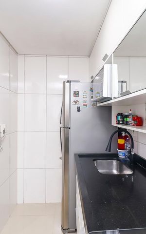 Apartamento para alugar com 44m², 2 quartos e 1 vagaCozinha e Área de Serviço