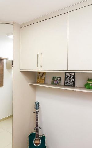 Apartamento para alugar com 44m², 2 quartos e 1 vagaQuarto 1 - Armários