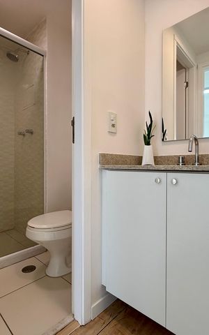 Apartamento à venda com 48m², 1 quarto e 1 vaga Apartamento à venda com 48m², 1 quarto e 1 vagaBanheiro