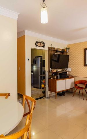 Casa de condomínio à venda com 77m², 3 quartos e 2 vagas Casa de condomínio à venda com 77m², 3 quartos e 2 vagasSala