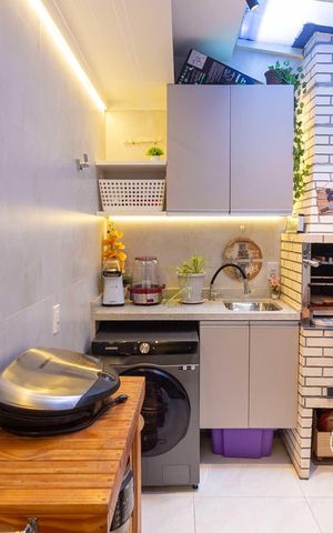 Casa de condomínio à venda com 77m², 3 quartos e 2 vagas Casa de condomínio à venda com 77m², 3 quartos e 2 vagasÁrea de Serviço