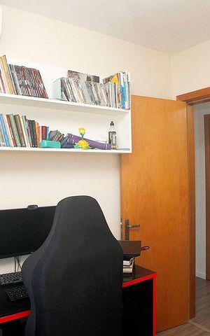 Apartamento à venda com 88m², 3 quartos e 2 vagasQuarto 3
