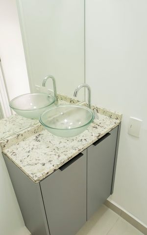 Studio para alugar com 25m², 1 quarto e sem vaga Studio para alugar com 25m², 1 quarto e sem vagaBanheiro