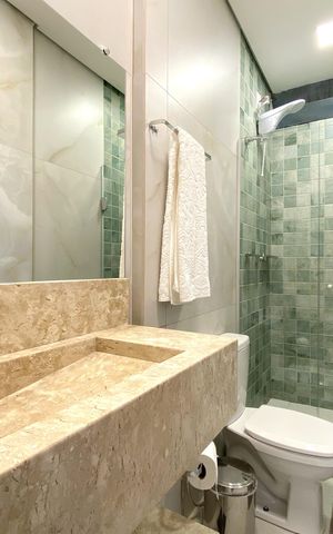 Studio à venda com 20m², 1 quarto e sem vaga Studio à venda com 20m², 1 quarto e sem vagaBanheiro