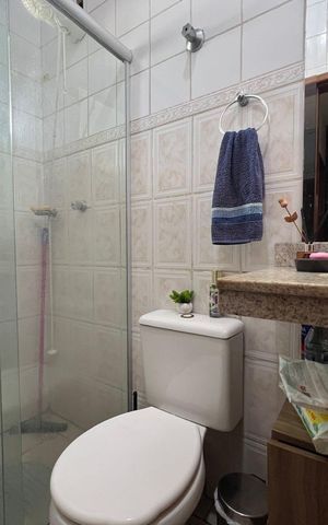 Casa à venda com 88m², 3 quartos e 1 vaga Casa à venda com 88m², 3 quartos e 1 vagaBanheiro Social