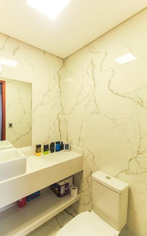 Apartamento à venda com 107m², 3 quartos e 2 vagasBanheiro