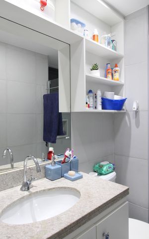 Apartamento à venda com 63m², 2 quartos e 1 vagaBanheiro Social