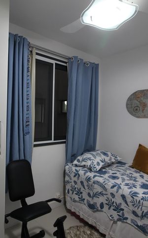 Apartamento à venda com 63m², 2 quartos e 1 vagaQuarto 1