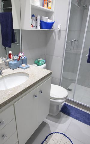 Apartamento à venda com 63m², 2 quartos e 1 vagaBanheiro Social