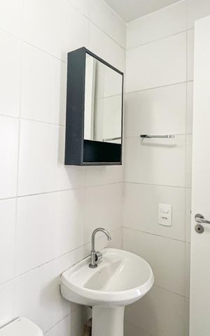 Apartamento para alugar com 36m², 2 quartos e sem vaga Apartamento para alugar com 36m², 2 quartos e sem vagaBanheiro