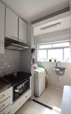 Apartamento à venda com 62m², 2 quartos e 1 vagaCozinha e Área de Serviço