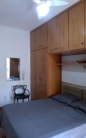 Studio para alugar com 37m², 1 quarto e 1 vagaQuarto/Sala 