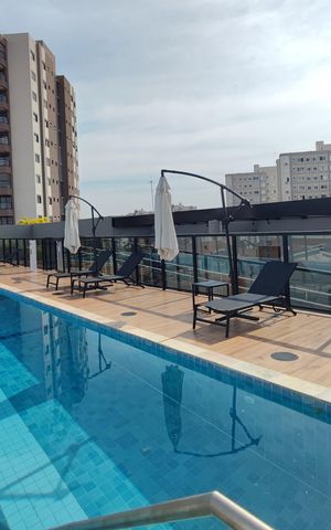Apartamento à venda com 34m², 1 quarto e 1 vaga Apartamento à venda com 34m², 1 quarto e 1 vagaÁrea comum - Piscina