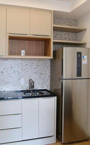 Apartamento para alugar com 32m², 1 quarto e sem vaga Apartamento para alugar com 32m², 1 quarto e sem vagaCozinha