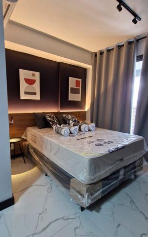 Studio para alugar com 27m², 1 quarto e sem vaga Studio para alugar com 27m², 1 quarto e sem vagaSala/Quarto